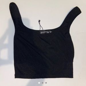 Black Crop top